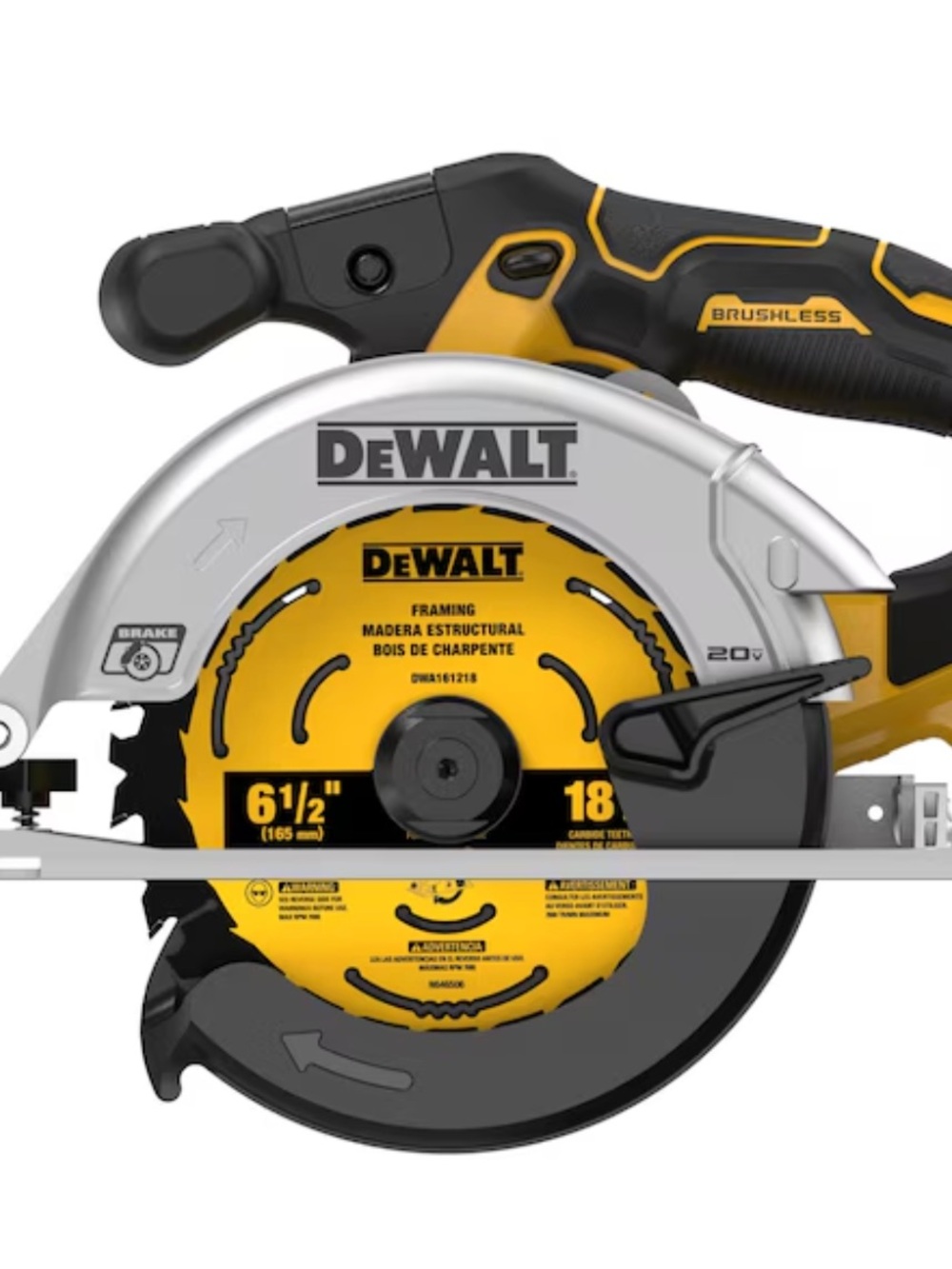 DEWALT 20-volt Brushless Cordless Circular saw (Battery and Charger Not Included